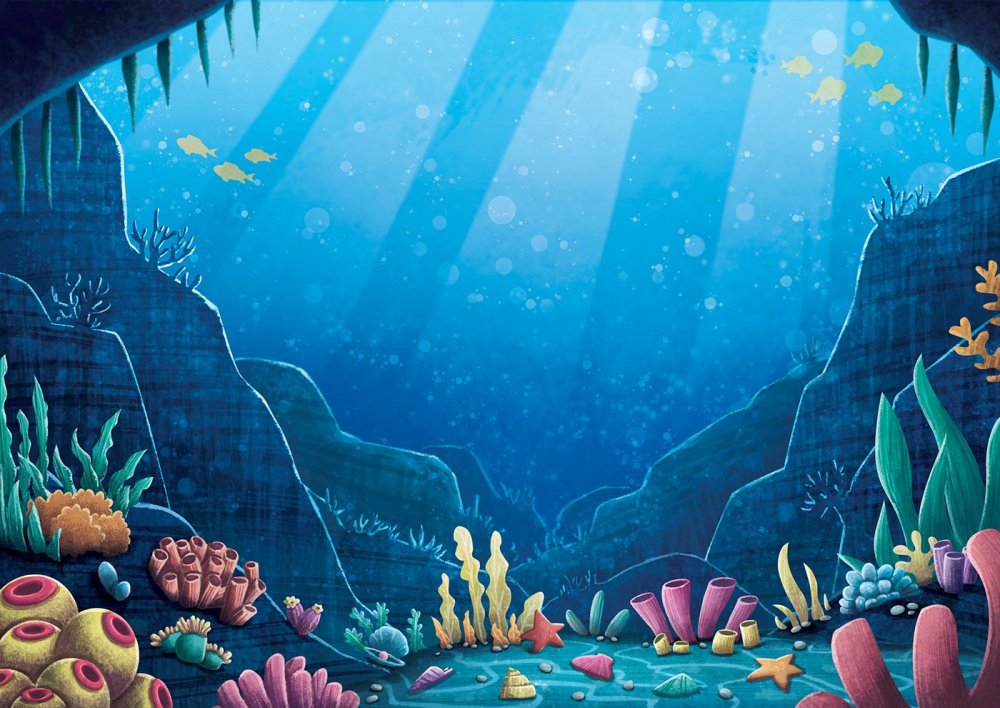 Морское дно мультяшное