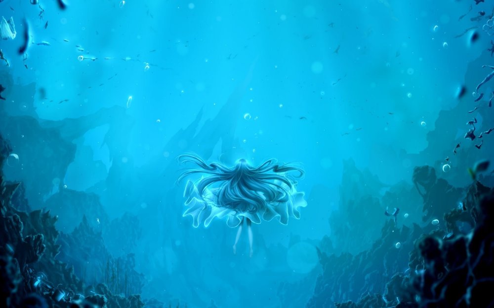 Морское дно Русалочка