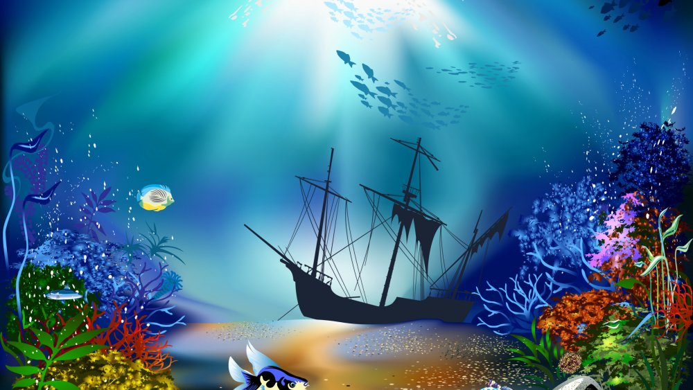 Под водой рисунок