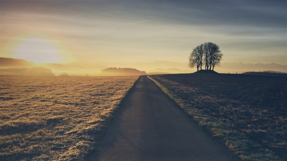 Дорога закат