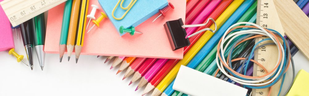 Канцелярские товары баннер