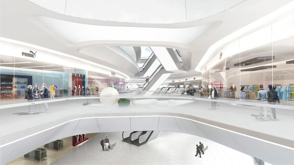 Проект торгового центра внутри