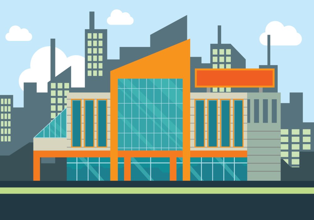 Торговый центр вектор