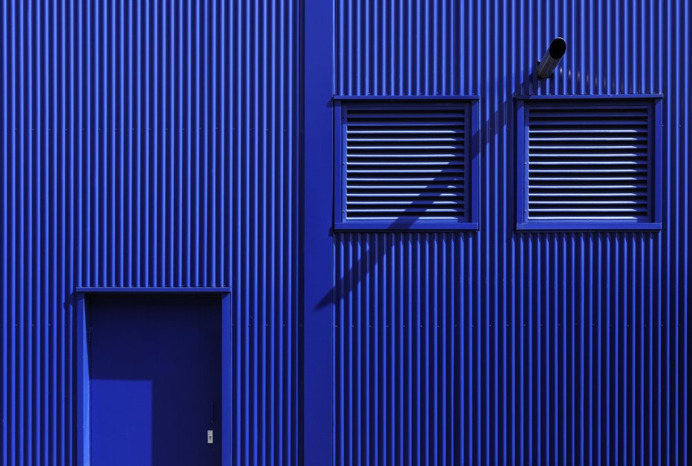 Металлопрофиль синий