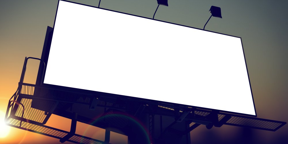 Красивый пустой баннер