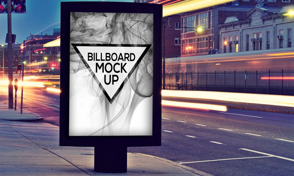 Билборд вертикальный мокап
