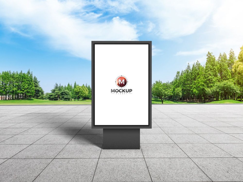 Рекламные щиты для мокапа