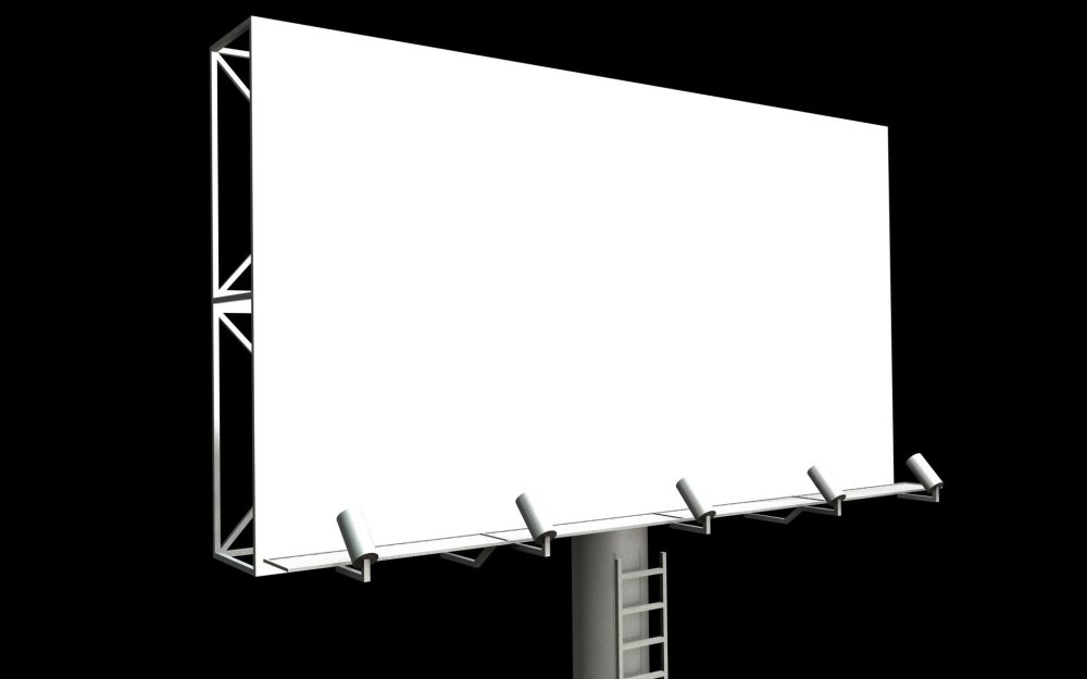 Уличный стенд с баннером