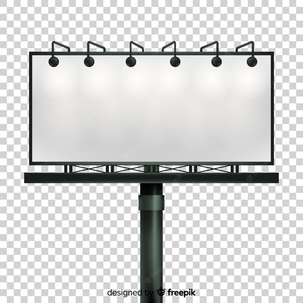 Рекламный щит без фона