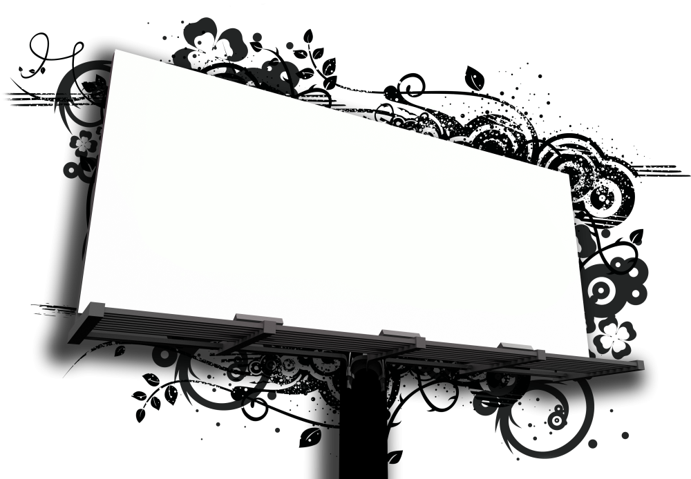 Билборд на прозрачном фоне