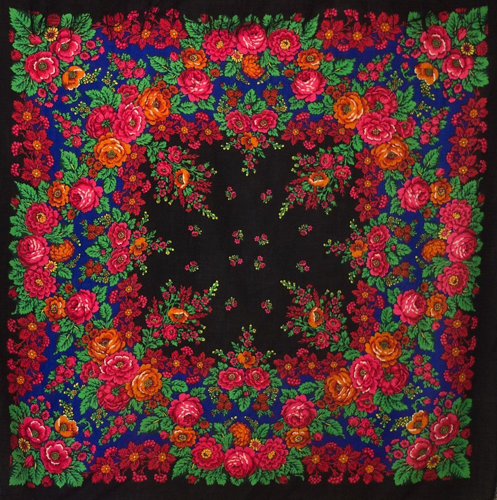 Павловопосадская шаль Ливадия Дадонова