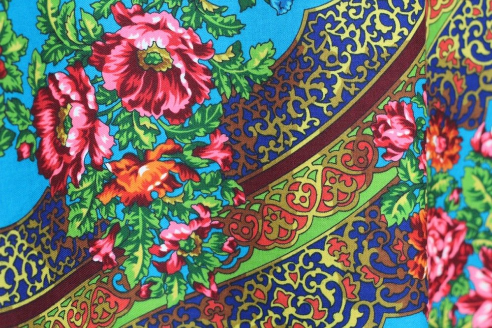 Павловопосадский платок чеканка