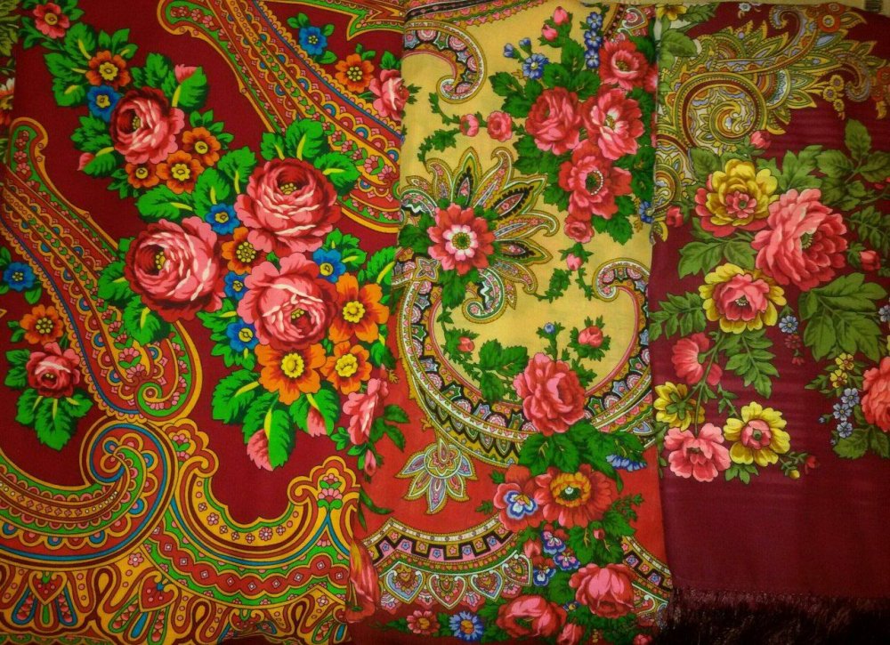 Жестовская роспись платки