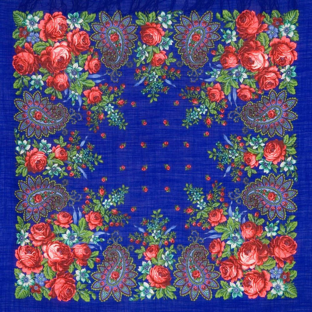 Павловопосадский платок Южная ночь