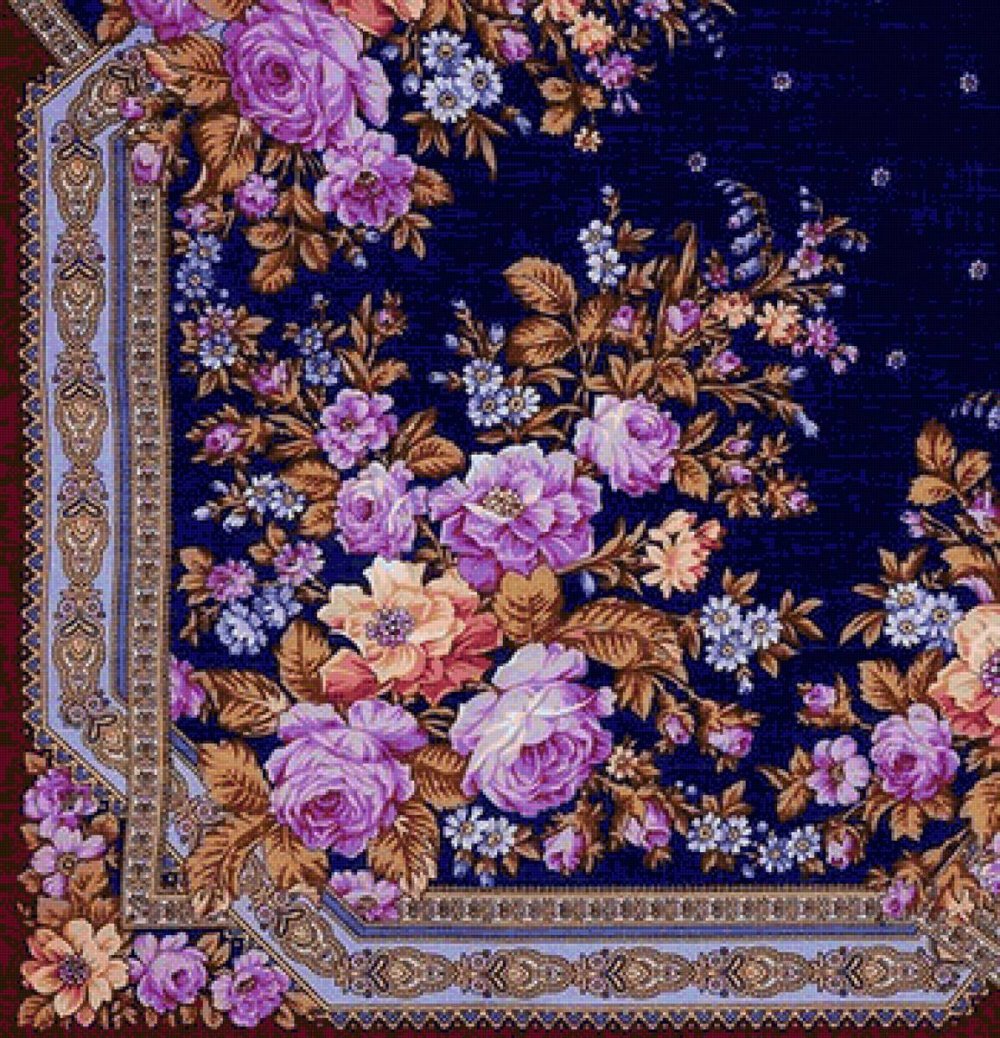 Павлопосадский платок Павловские розы