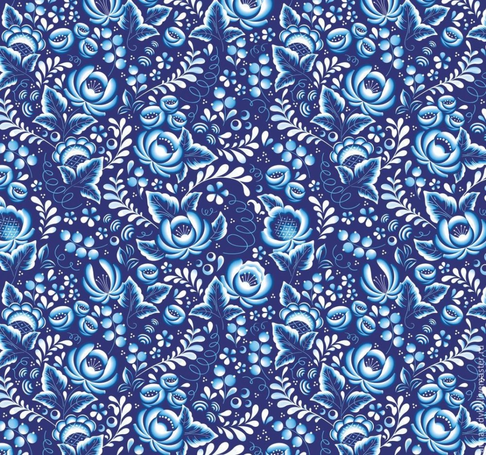 Гжель паттерн