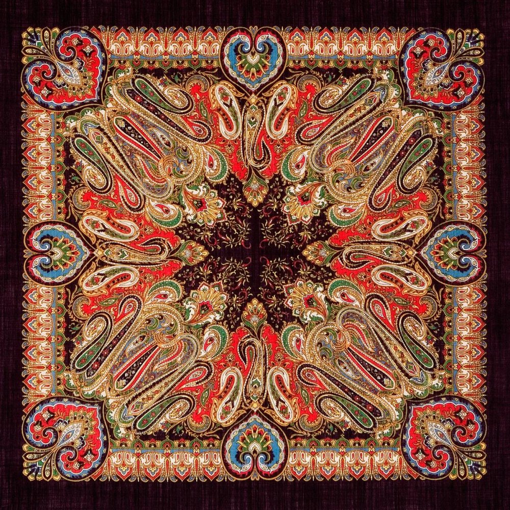 Павлово-Посадский платок "масленичная