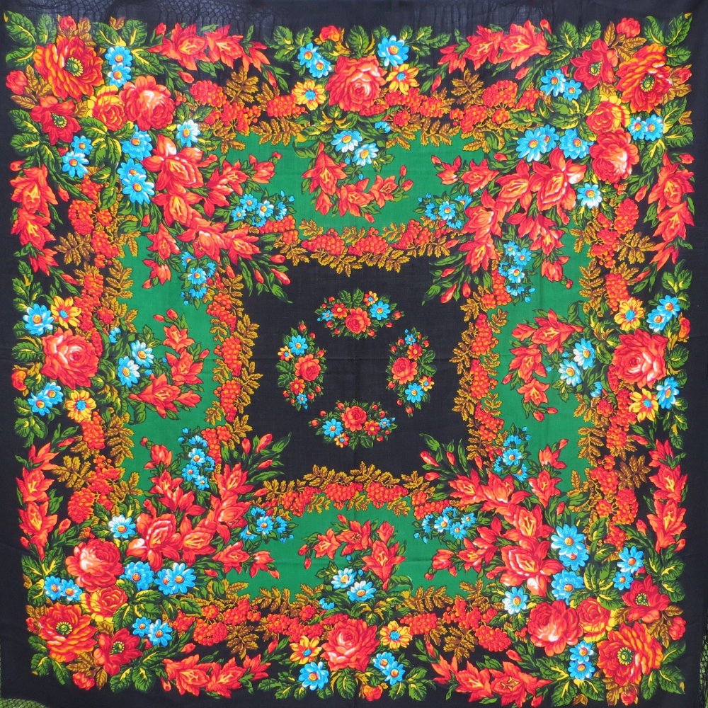 Шаль Рябинушка Павловопосадская