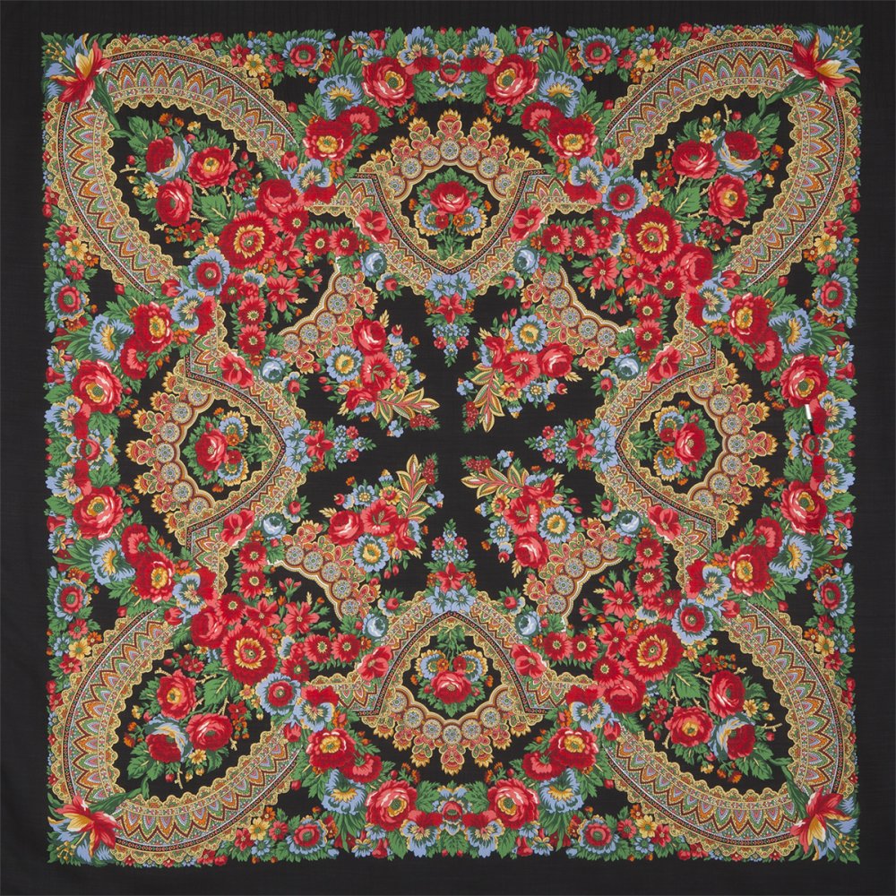 377 Подкова павловопосадский платок