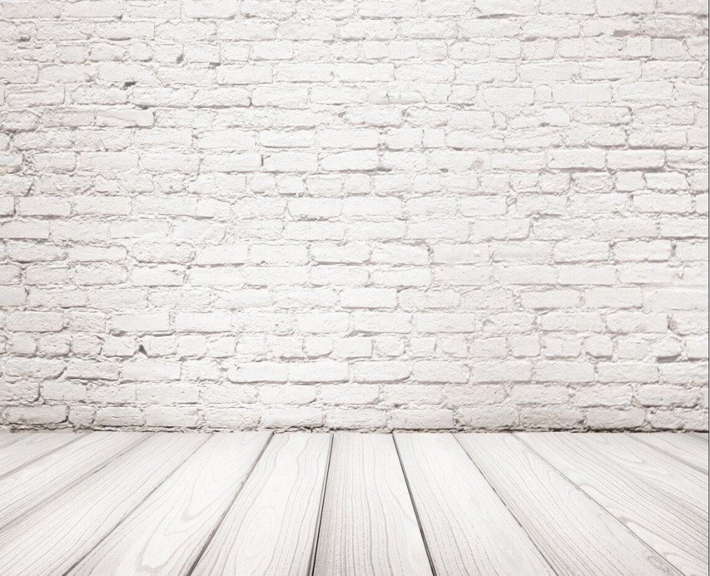 Фотофон кирпичная стена белая