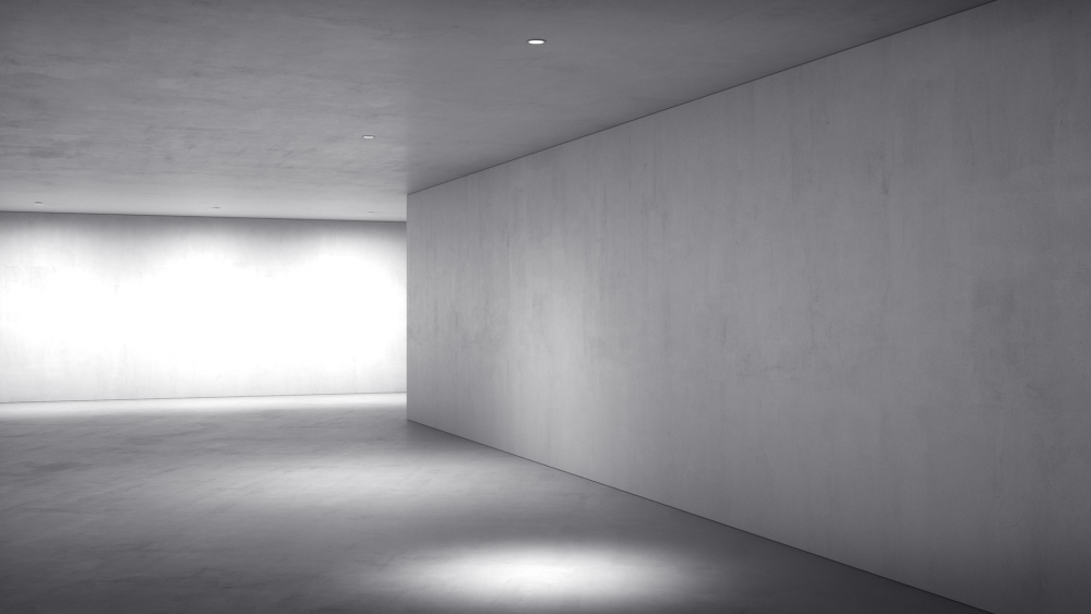 Пустая серая комната