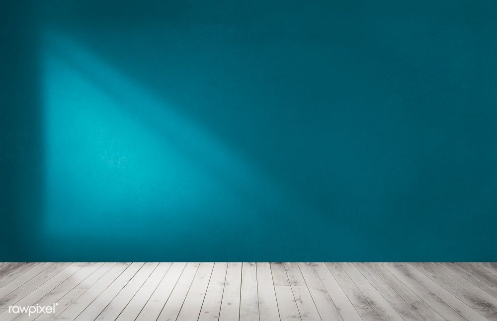 Пустая синяя комната