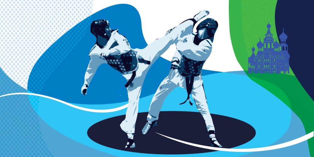 Спортивный фон тхэквондо