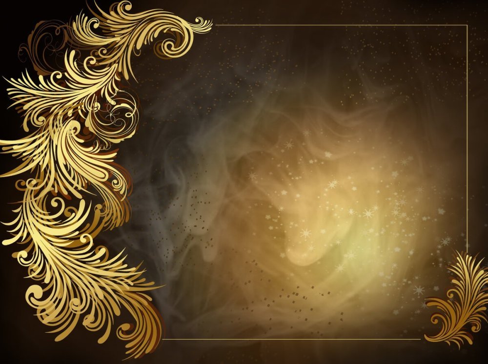 Фон черный с золотом