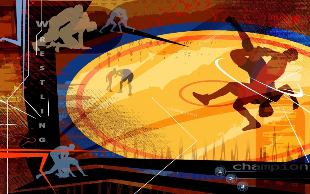 Греко Римская борьба фон