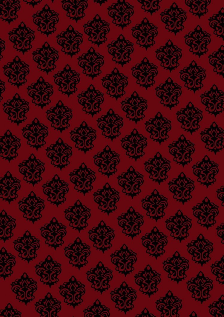 Красный фон с узорами