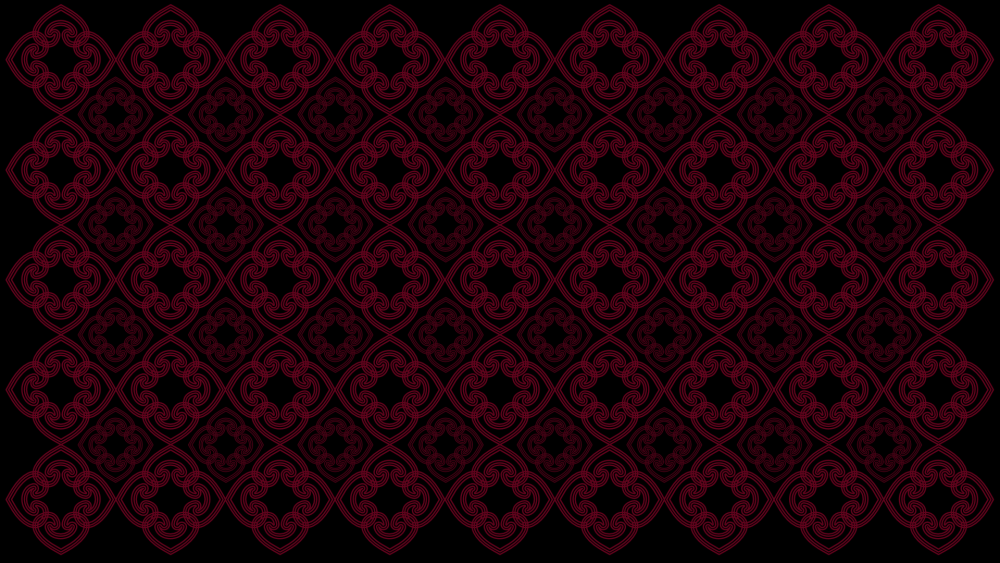 Красный орнамент на черном фоне