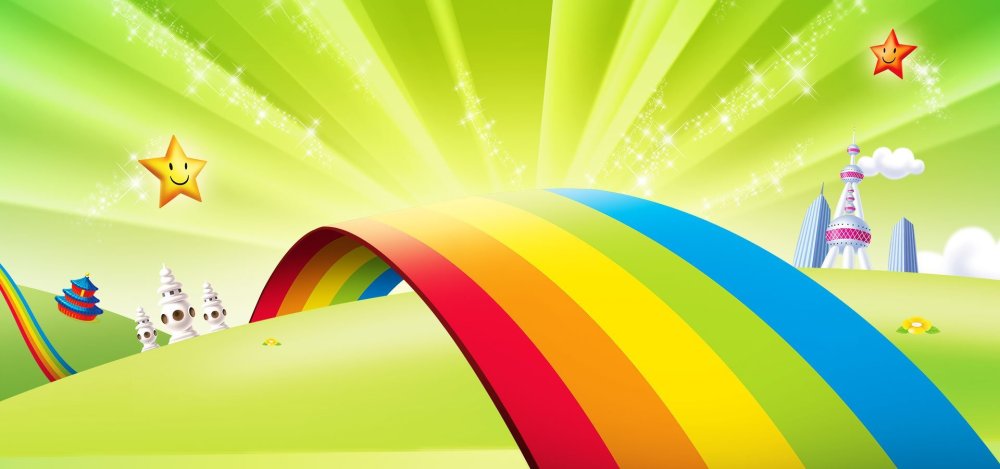 Яркий детский фон