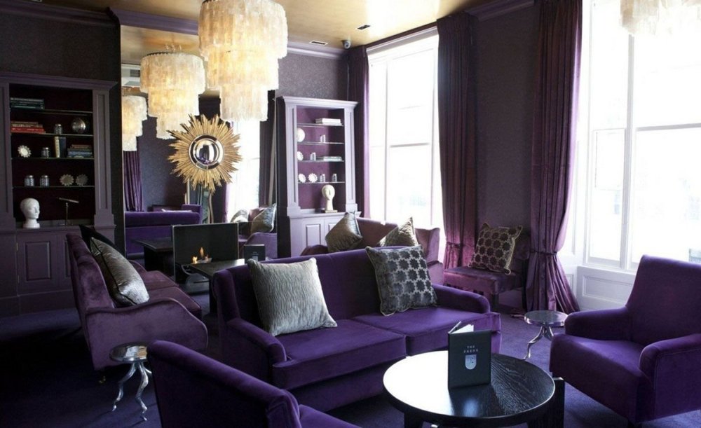 Палитра баклажановых оттенков