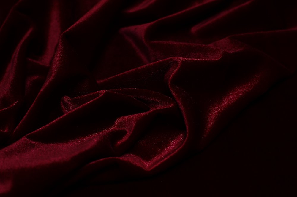 Бархат бордо хлопковая основа