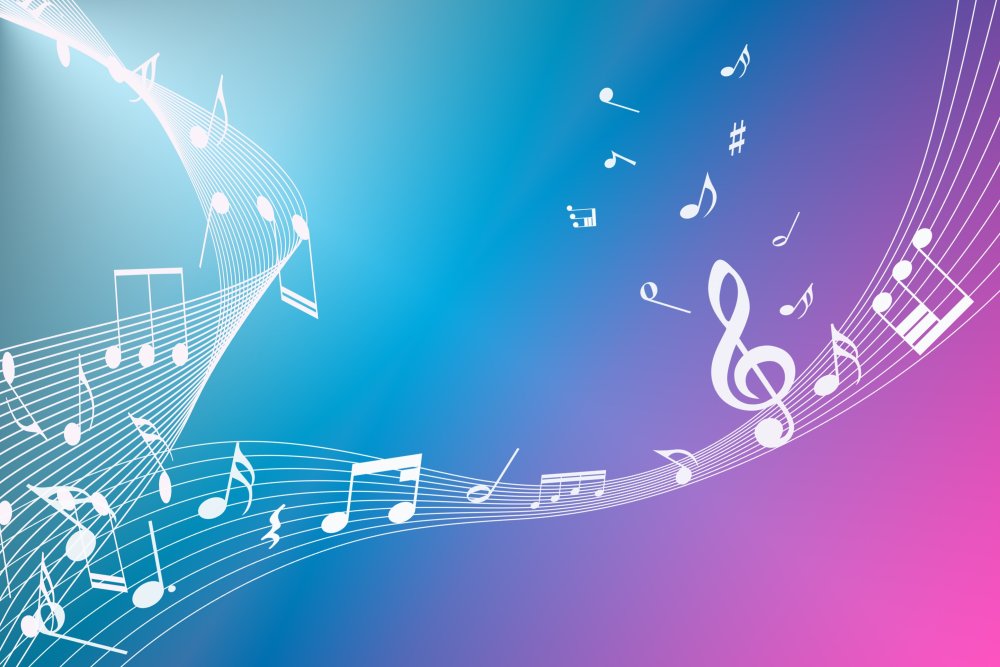 Музыкальный фон для фотошопа