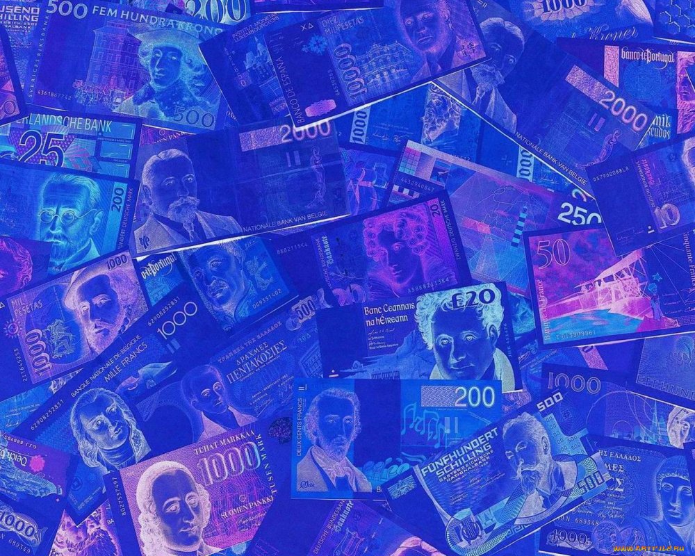 Фиолетовые деньги