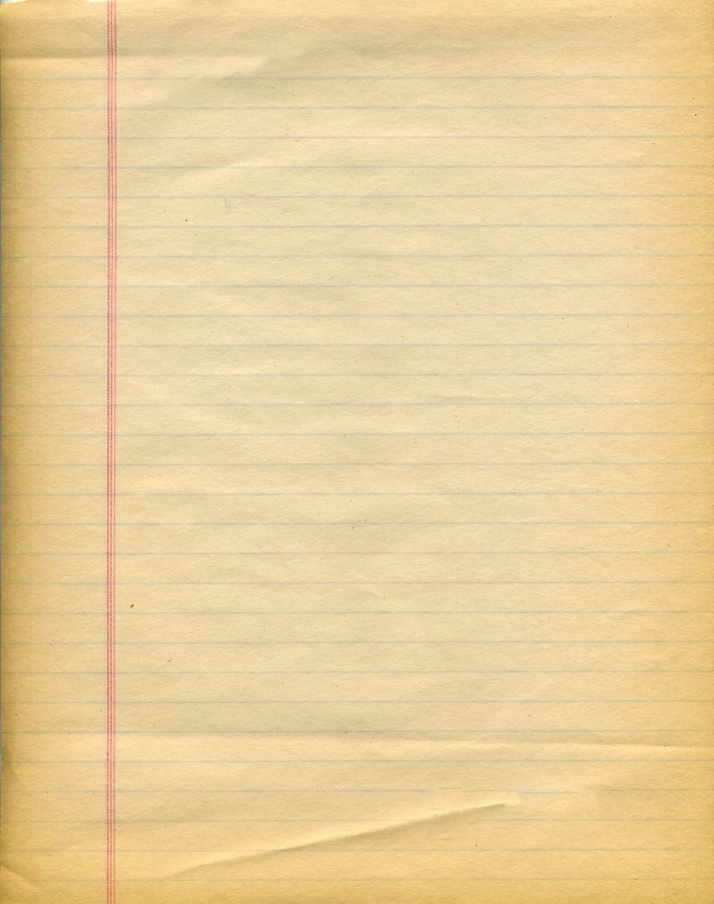 Старый тетрадный лист