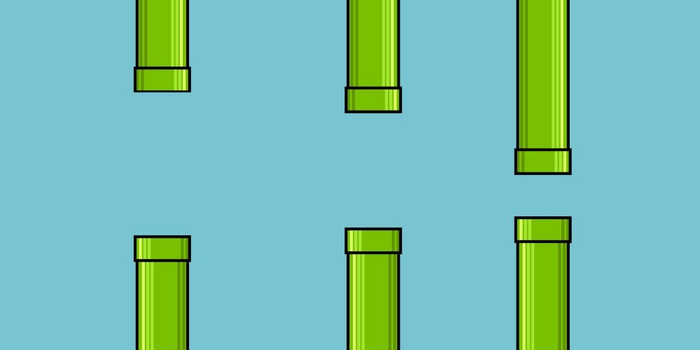 Трубы из Flappy Bird