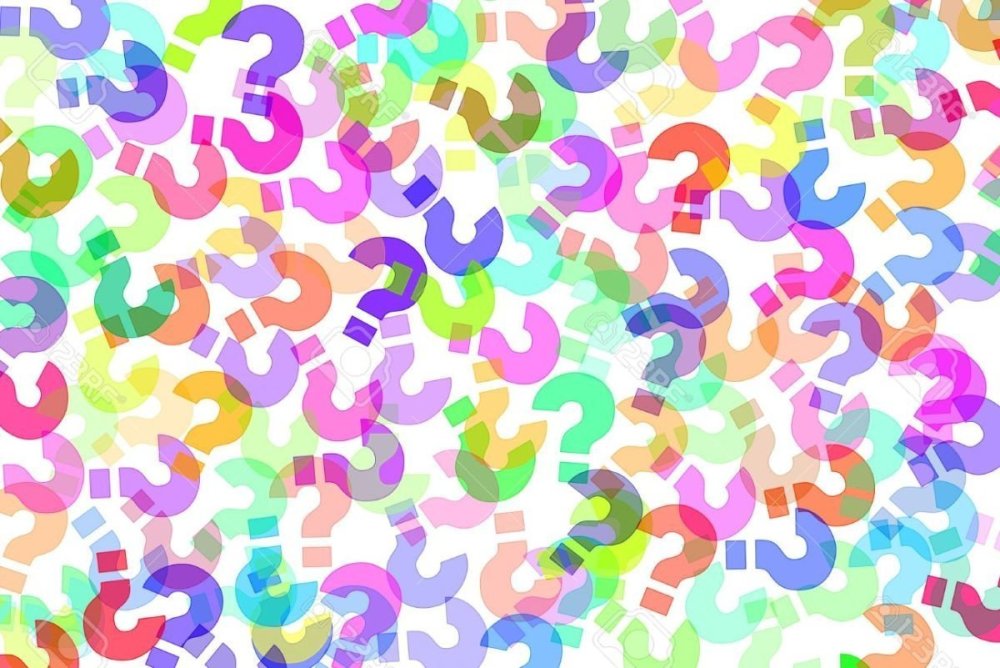 Много вопросительных знаков