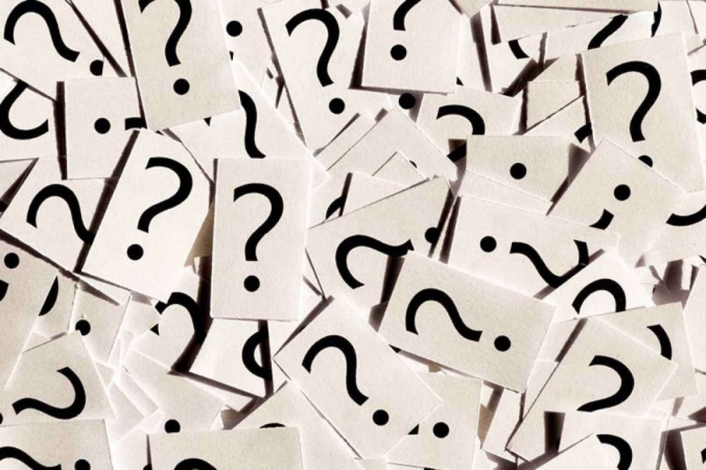 Вопросительный знак много