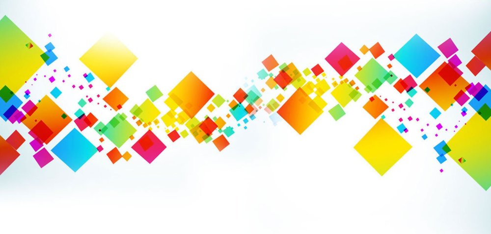 Цветная абстракция на белом фоне