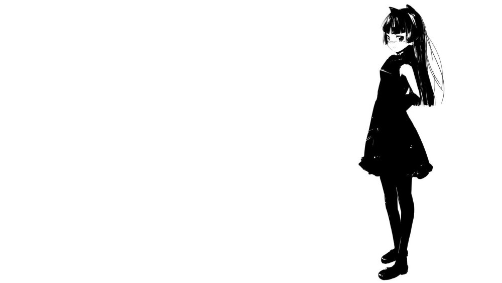 Аниме чёрно белое