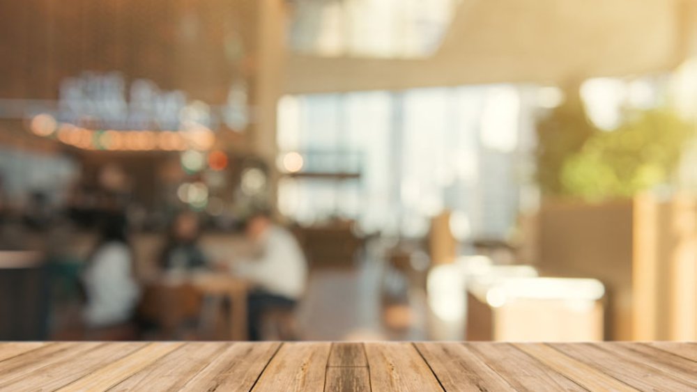 Размытый интерьер кафе фон
