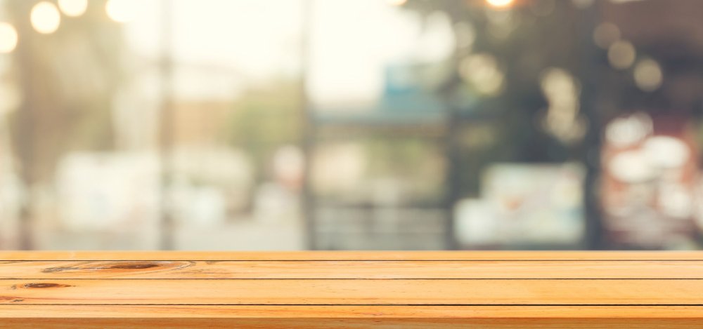 Столешница с размытым фоном