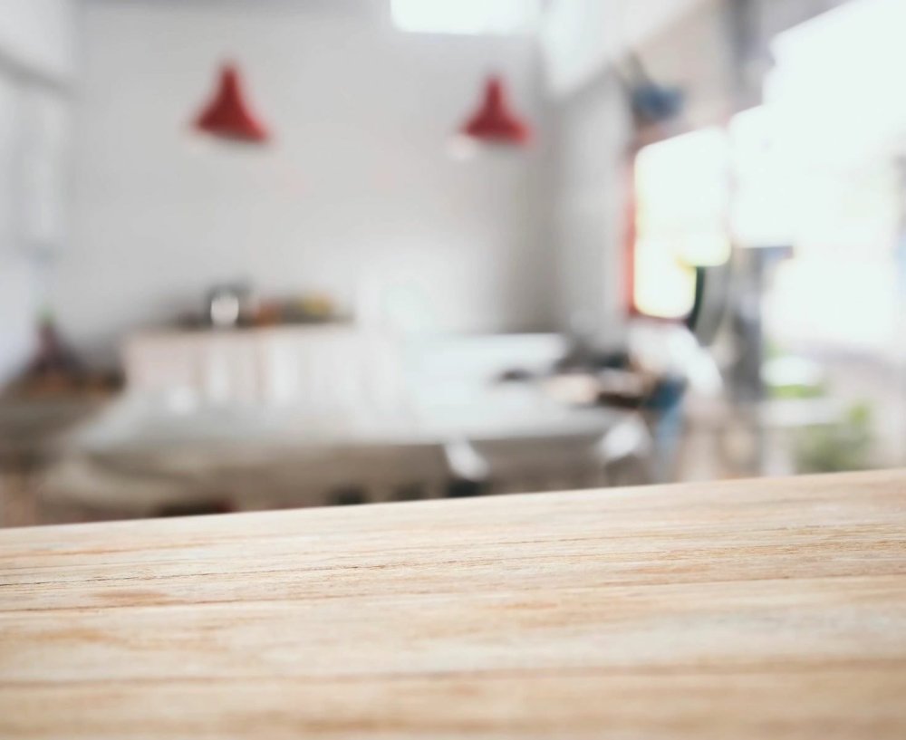 Кухня с размытым фоном