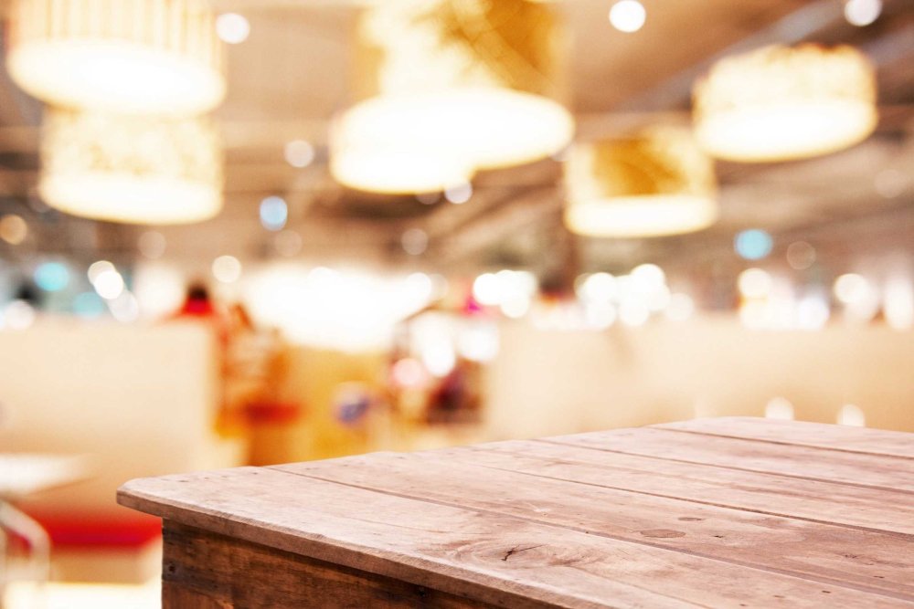 Фон ресторан размытый