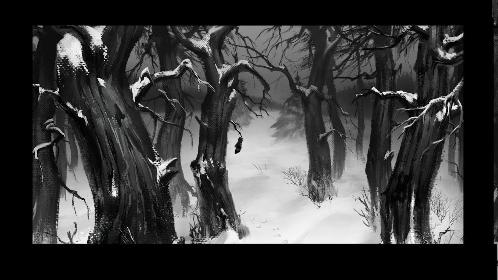 Лес в игре tiny Bunny