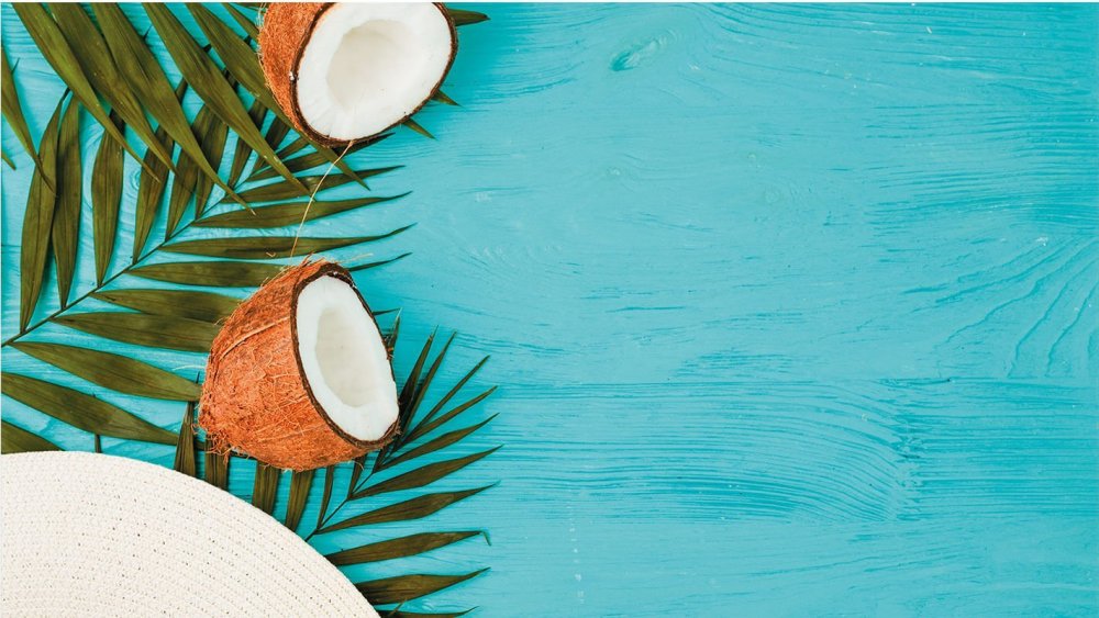 Фотофон с кокосом