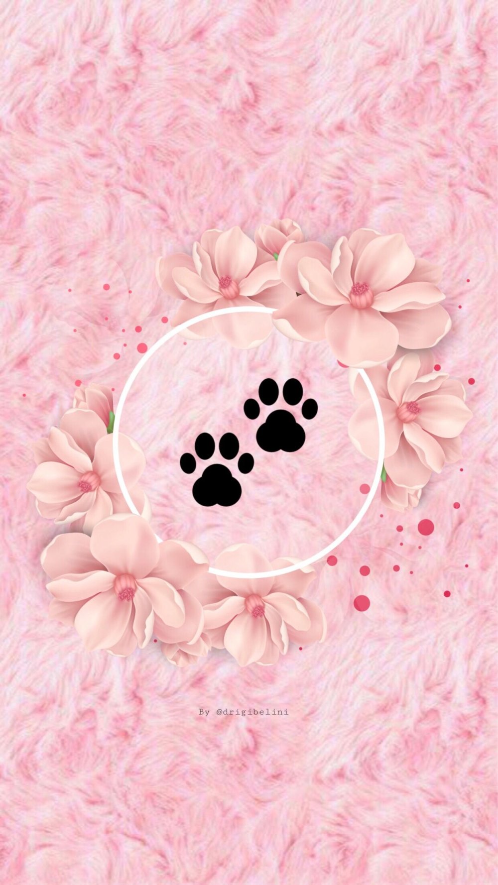 Розовый фон с сердечками