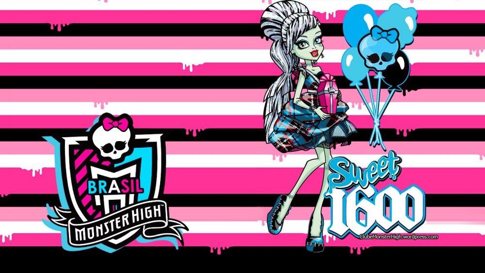 Обои в стиле монстр Хай